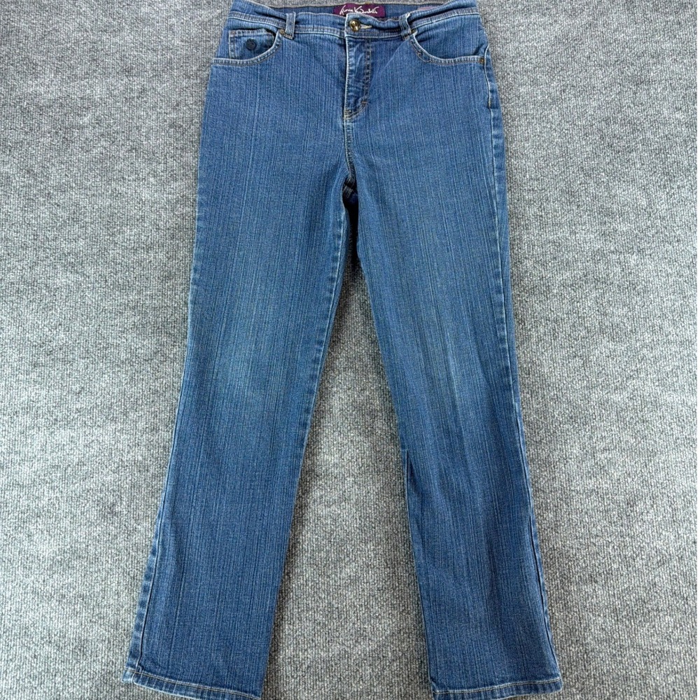 Gloria Vanderbilt Amanda High Rise Tapered Jeans Blue Medium Wash 8P Petite‎